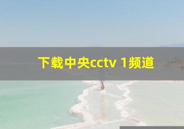 下载中央cctv 1频道